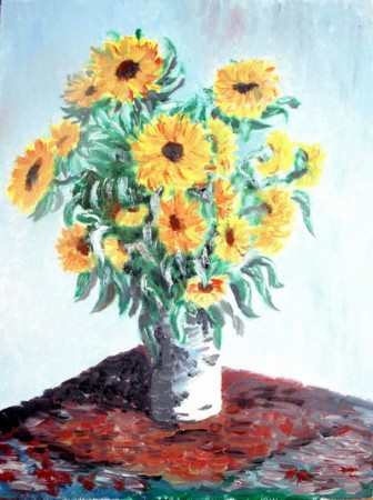 The Sunflowers (2003), Oil on Canvas, 30x40cm